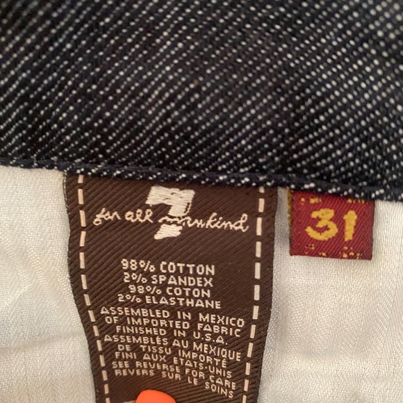 SEVEN 7 JEANS FOR ALL MANKIND SIZE 31 BOOTCUT - Picture 6 of 6